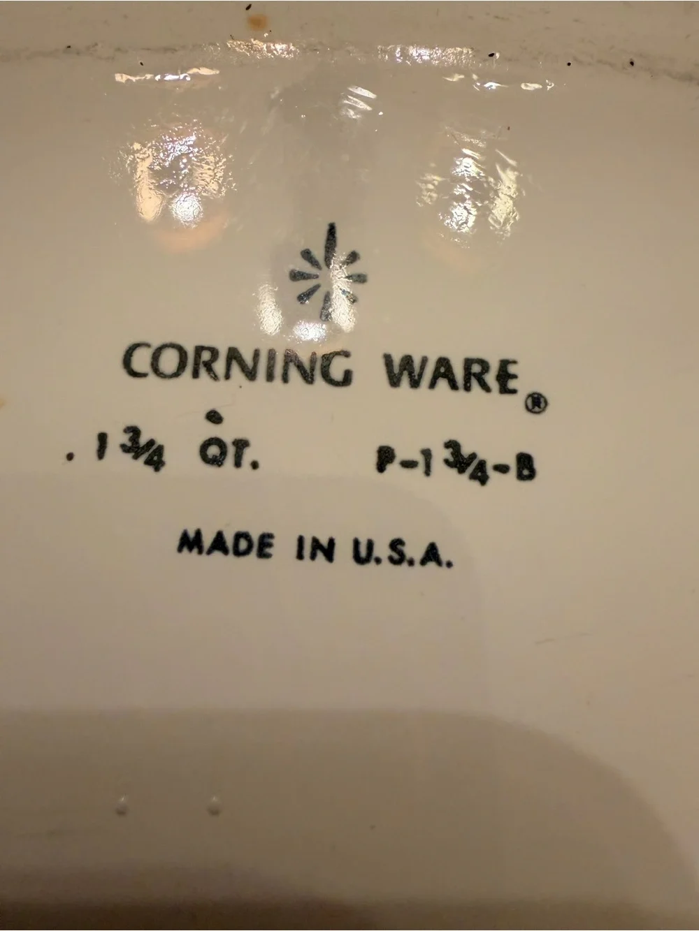 Vintage Corning Ware Blue Cornflower 1.75 Qt Casserole Dish P-1 3/4B No Lid USA